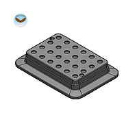 Khối gia nhiệt DLAB 18900446 (Ống 0.5mL, 24 lỗ, xám)